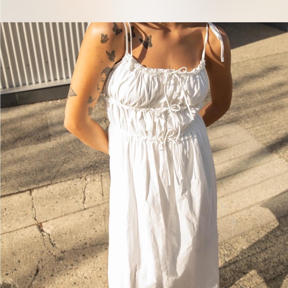 Elegant White Summer Dress